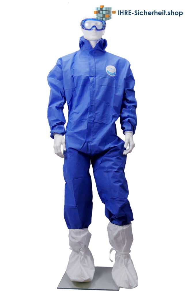 WeeCover Blue Typ 5/6 Schutzanzug von WeeSafe für Arbeiten mit Asbest, Glaswolle, Zement und anderen Partikeln.